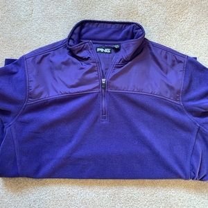 PING Quarter Zip Purple Large